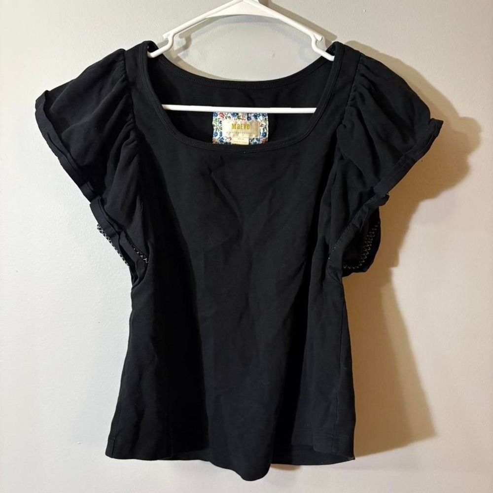 anthropologie‎ blouse black